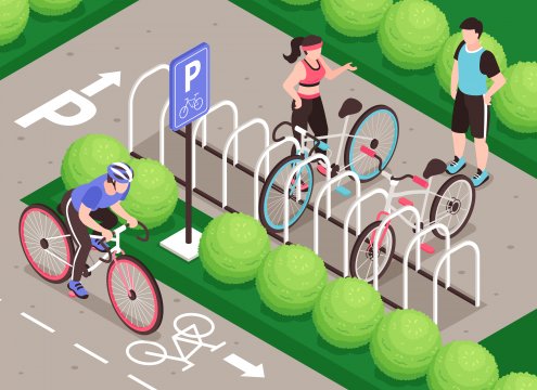 parcheggio per biciclette