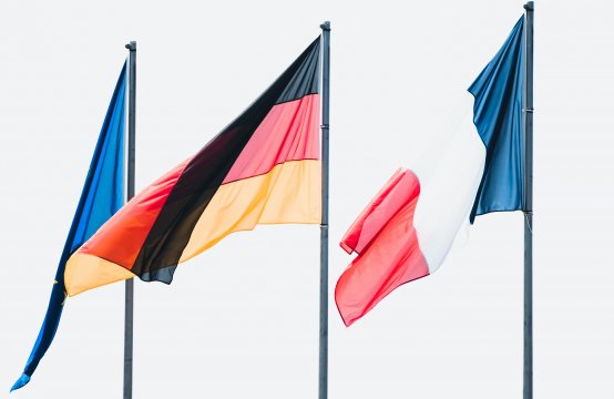 Bandiere Francia e Germania