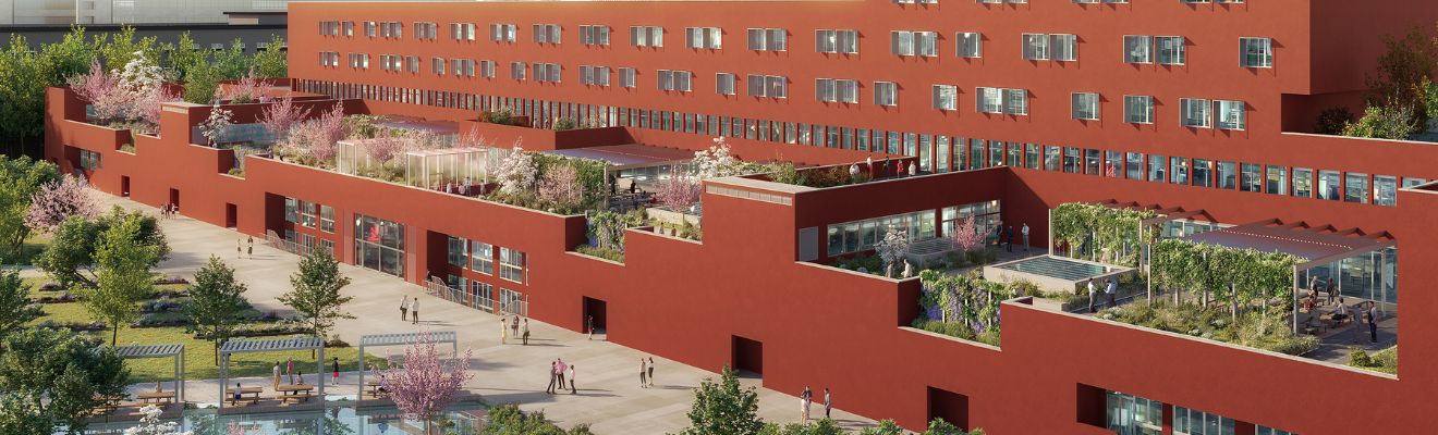 render edificio U10 Logos Università Bicocca