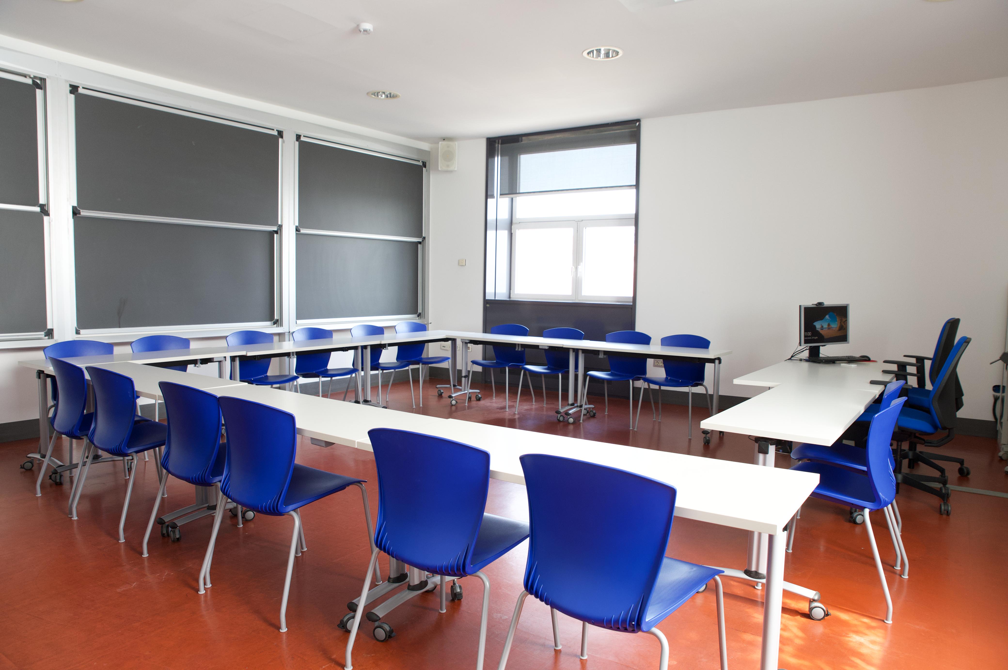 l'interno dell'aula dedicata a Sofia Castelli, all'Università dei Milano Bicocca