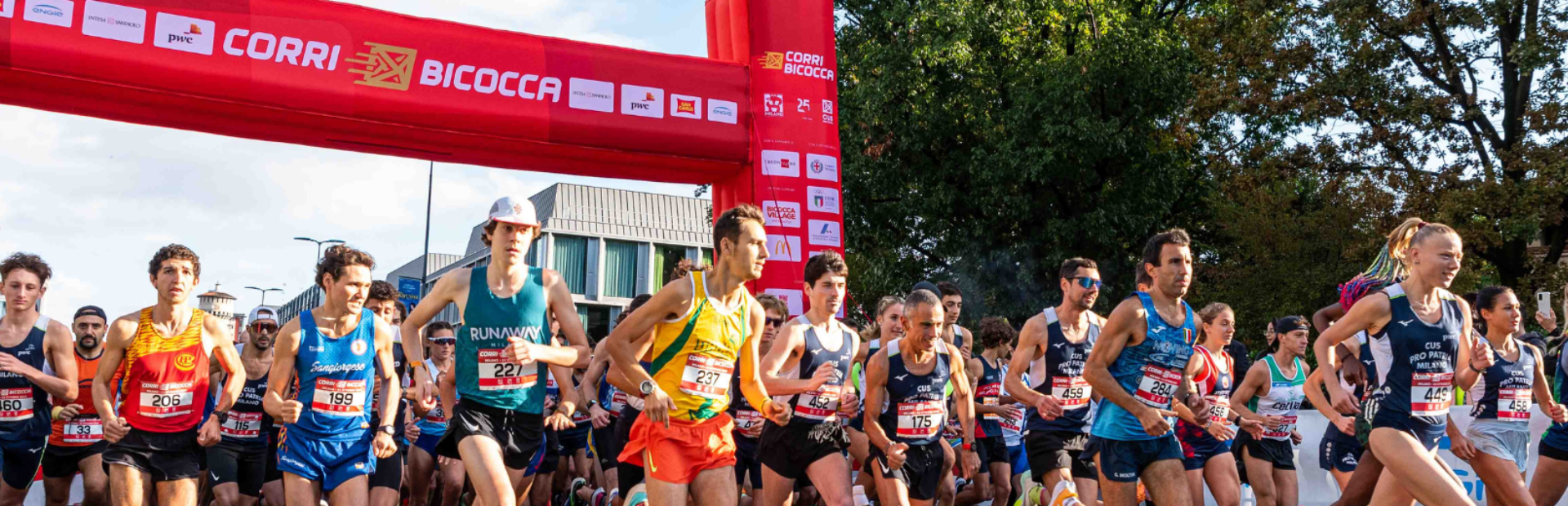 partecipanti alla maratona CorriBicocca CorriBicocca