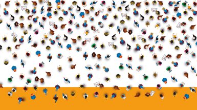 Persone viste dall'alto