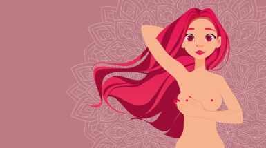 Tumore al seno, immagine di una donna che si protegge