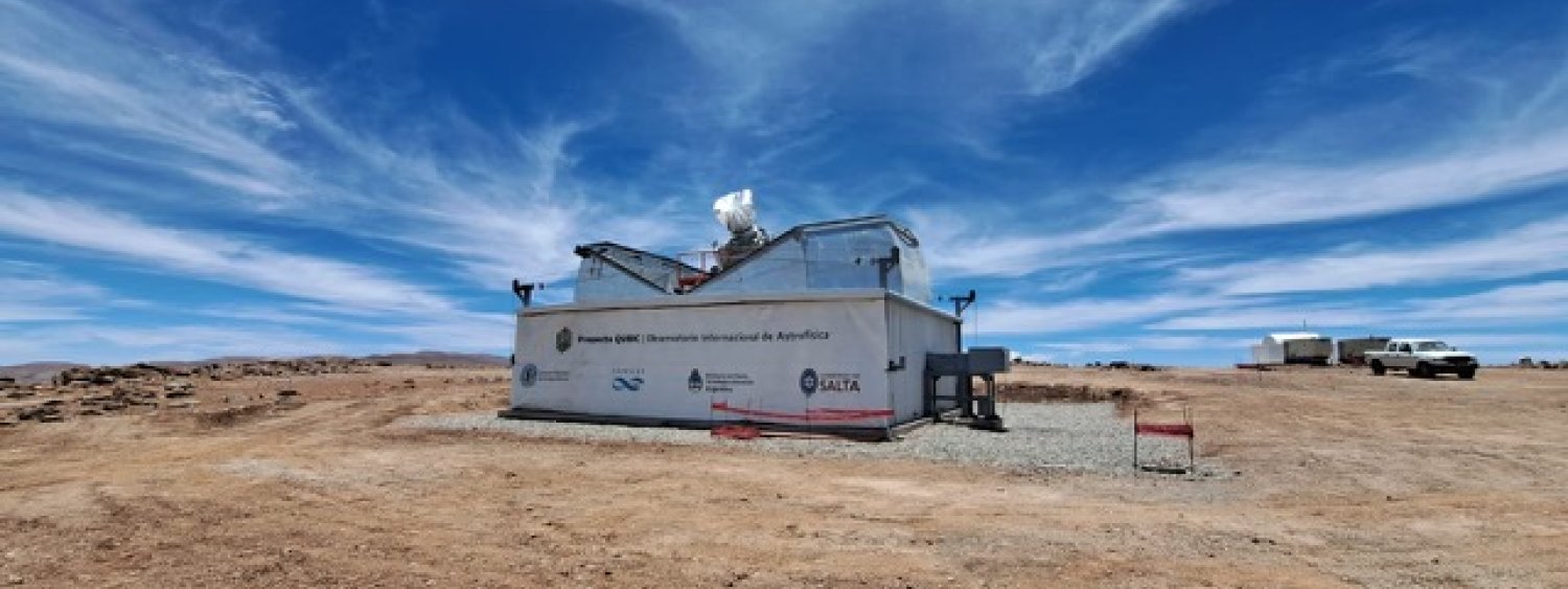 Il telescopio QUBIC, inaugurato il 23/11/2022 sulle Ande argentine
