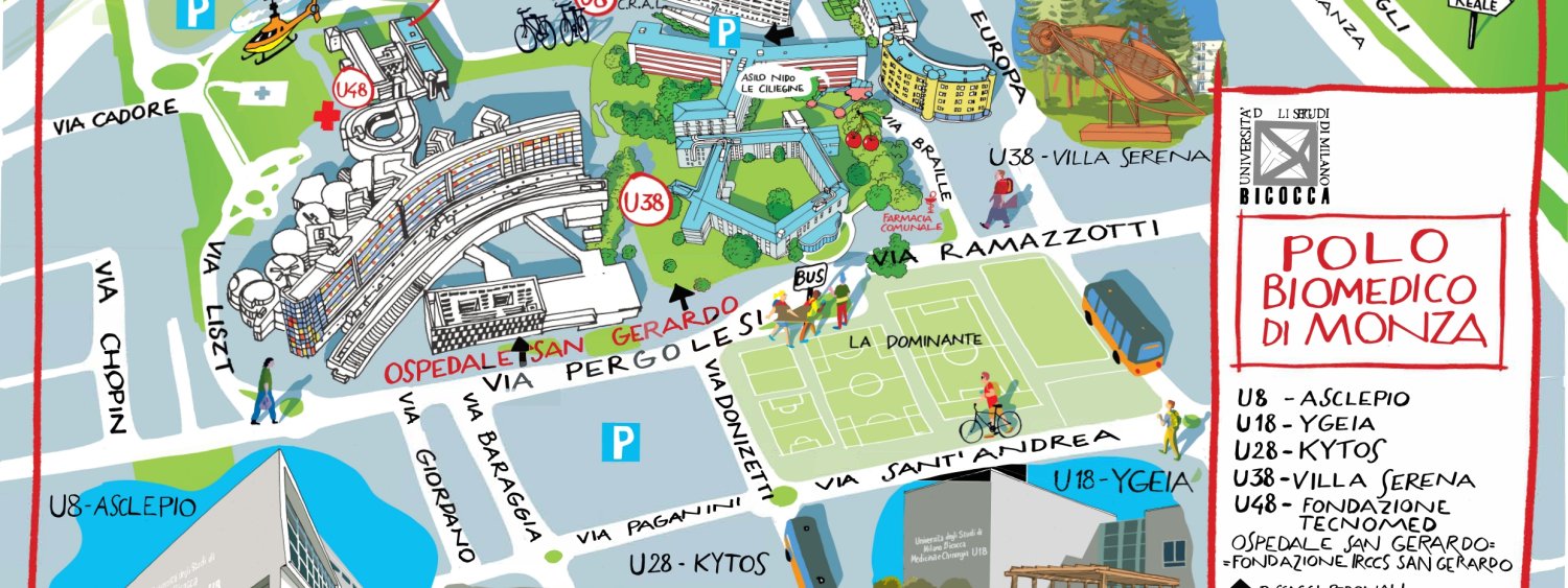 mappa Polo Biomedico Monza Università Bicocca