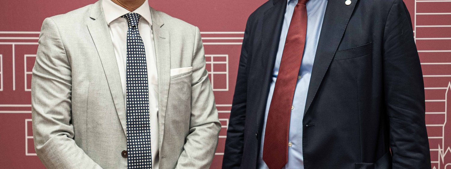 Paolo Jannacci con il Rettore Marco Emilio Orlandi