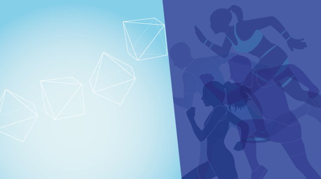 immagine con sagome di persone che fanno sport