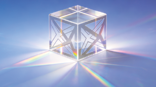 logo Bicocca in 3D con effetti luce