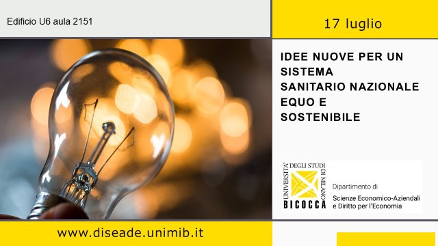 Idee nuove per un sistema sanitario nazionale equo e sostenibile