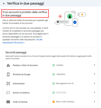 Controllo verifica 2SV