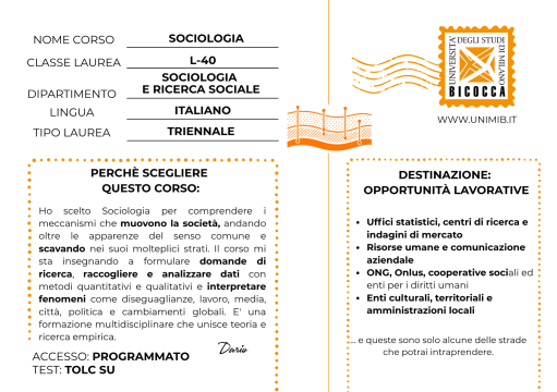 Cartolina Sociologia