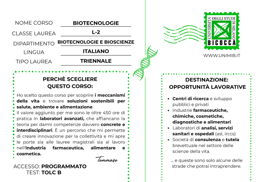Cartolina del corso 