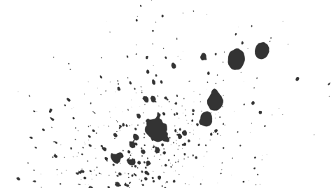 macchie di inchiostro nero su fondo bianco