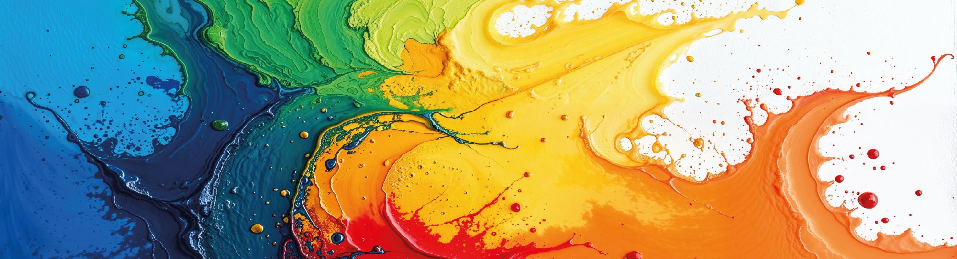 Macchie di tempere colorate